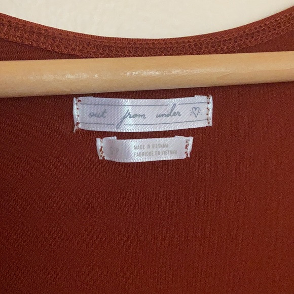 UO out from under Remy Wrap Bodysuit in Rust - Picture 6 of 10